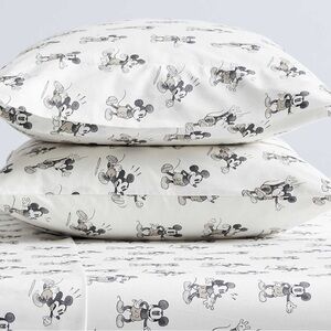 Pottery Barn Disney Mickey Mouse Pillowcase set -King size pillows